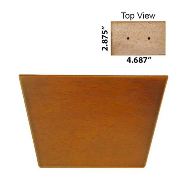 Rectangle Leg Cherry 3"" x (4.625""-3.375"") Case Size 24-H