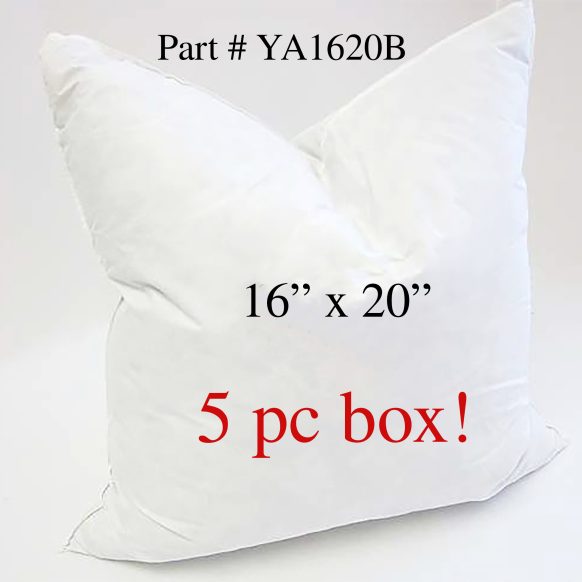 YA1620B Feather and Down Pillow (5pc Box)